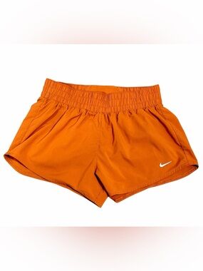Women's Nike Texas Orange Mid-Rise 3” Brief-Lined Athletic Shorts